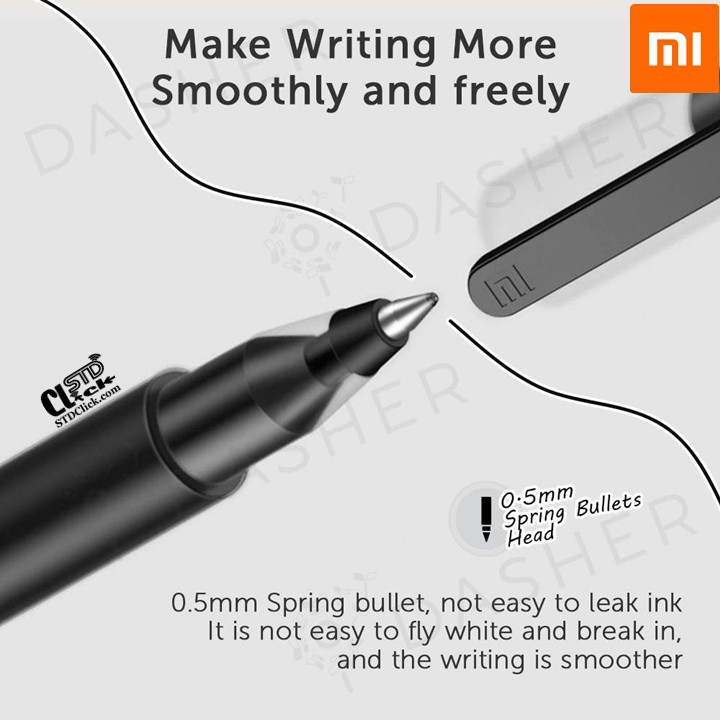 Bút bi nước Xiaomi Mi Jumbo Gel Ink - 1 Bút - Mực Đen HÀNG CHUẨN