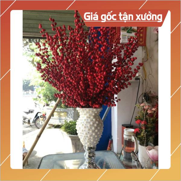 Bình hoa composite ly tuylip gắn đá S2 cao 40cm