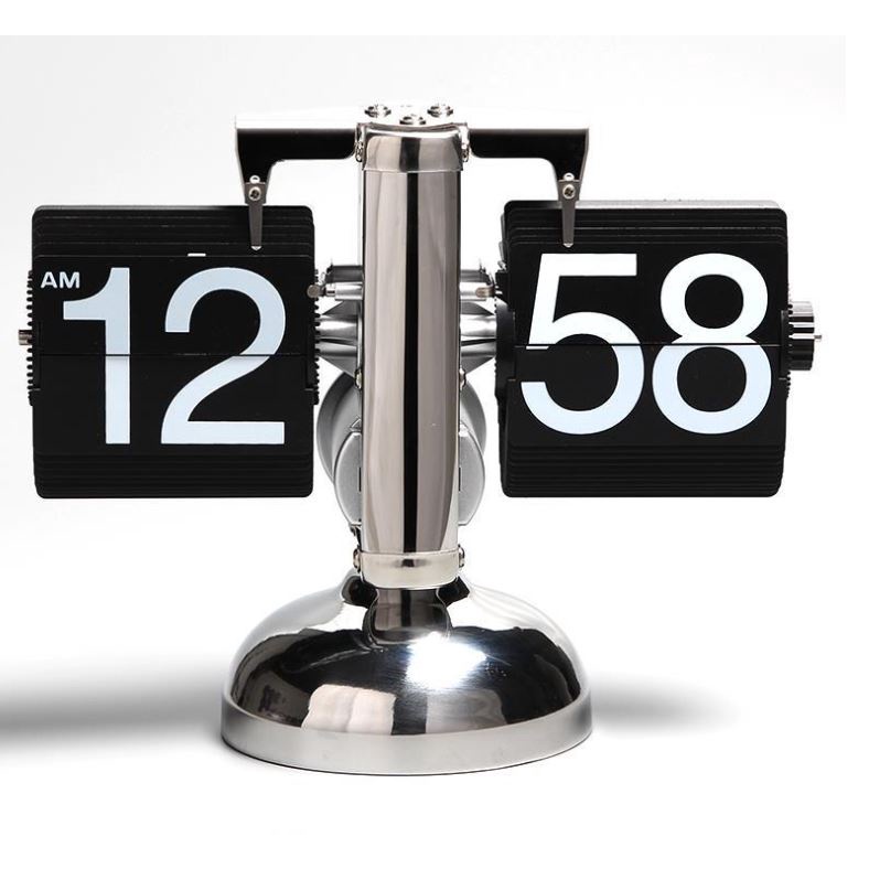 Đồng hồ lật số để bàn trang trí phong cách cổ điển Flip Clock [Ảnh thật]