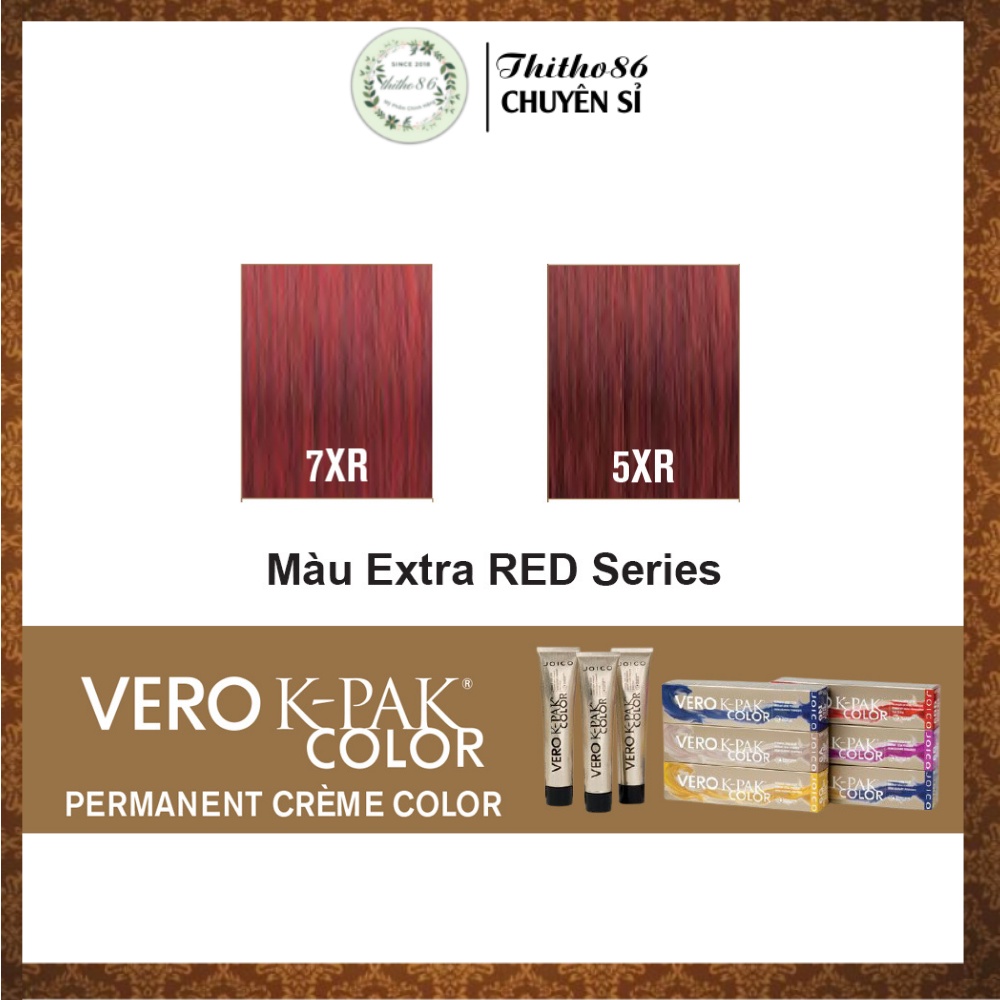 Extra Red Series - Màu nhuộm tóc JOICO Vero K-Pak Color (Tông màu đỏ Extra)