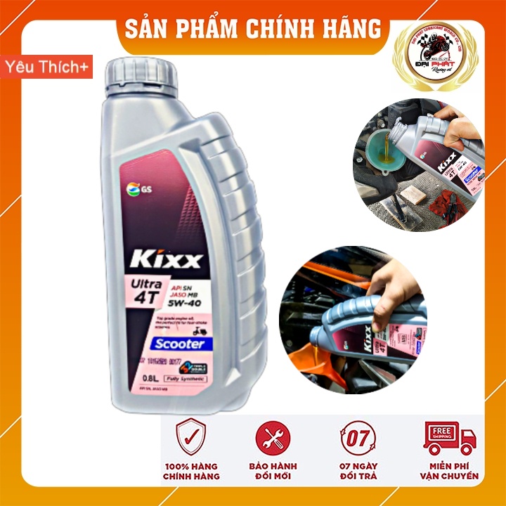 KIXX 5W-40 Scooter nhớt Nhập hẩu 100% từ Hàn Quốc