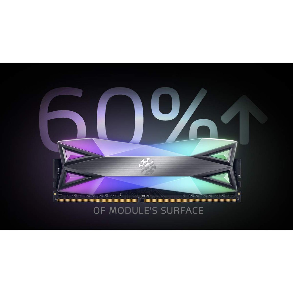 RAM MÁY TÍNH Adata XPG Spectrix D60G RGB 16GB [2x8GB] 3000MHz DDR4 CL-16-18-18 [ Hàng nhập khẩu US] | BigBuy360 - bigbuy360.vn