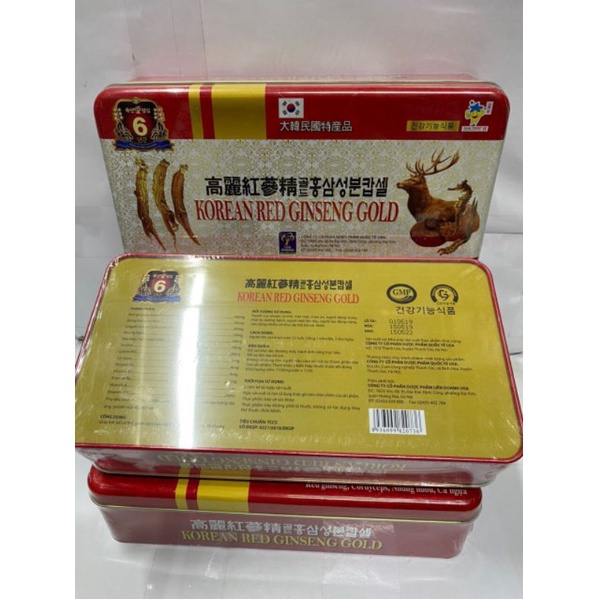 Viên bổ Korean red ginseng gold Giúp bồi bổ cơ thể, ăn ngủ ngon, cho người suy nhược cơ thể
