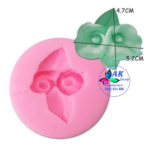 KHUÔN SILICON 2 HOA LOA KÈN (2506.403)