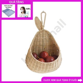 Giỏ mây treo tường trang trí