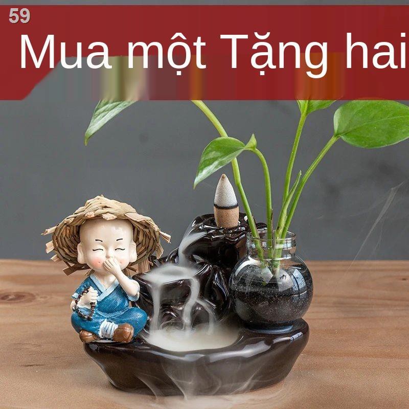Đồ trang trí bàn trà thú cưng Thiền sư nhỏ, trà, có mùi thơm chảy ngược, bộ ấm gốm sứ, phụ kiện đạo thể được nân