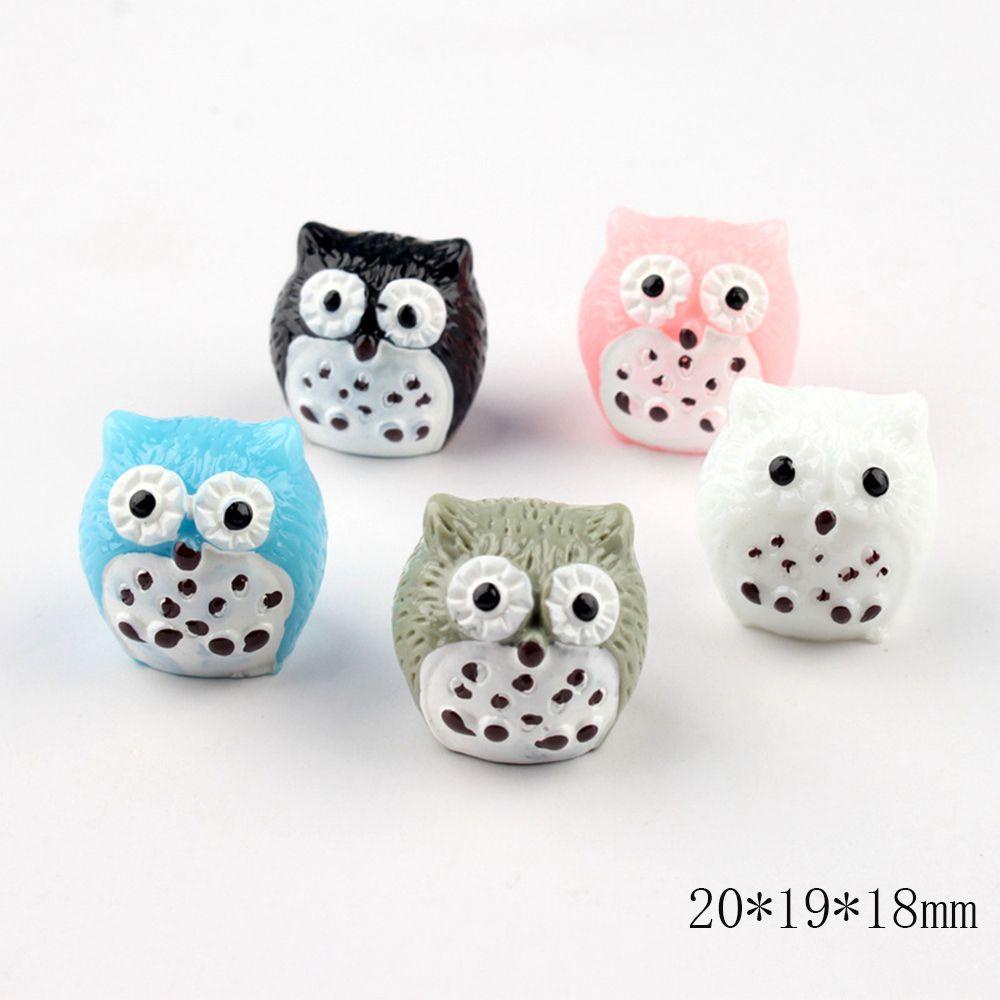 Set 5 Tượng Chim Cú Mini Trang Trí Đáng Yêu