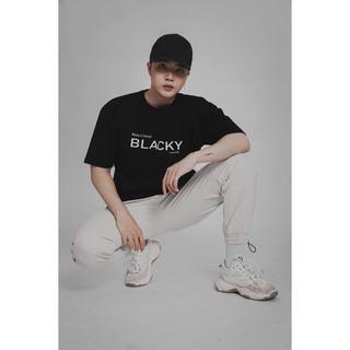 M6 Tee - Áo Thun Basic đen chữ trắng form rộng
