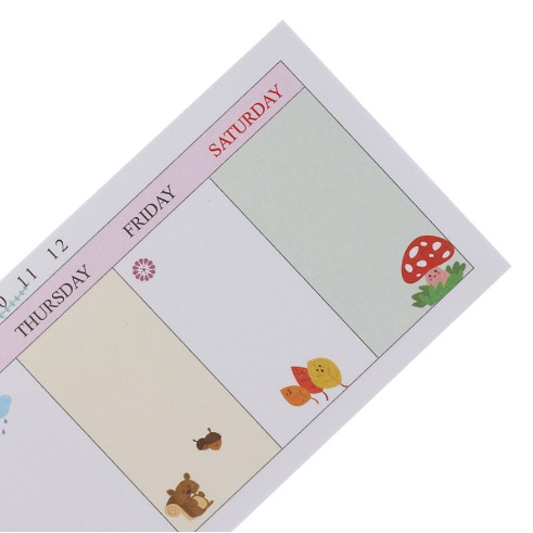 Tập Giấy Note Ghi Chú Kế Hoạch Tuần - Autumn