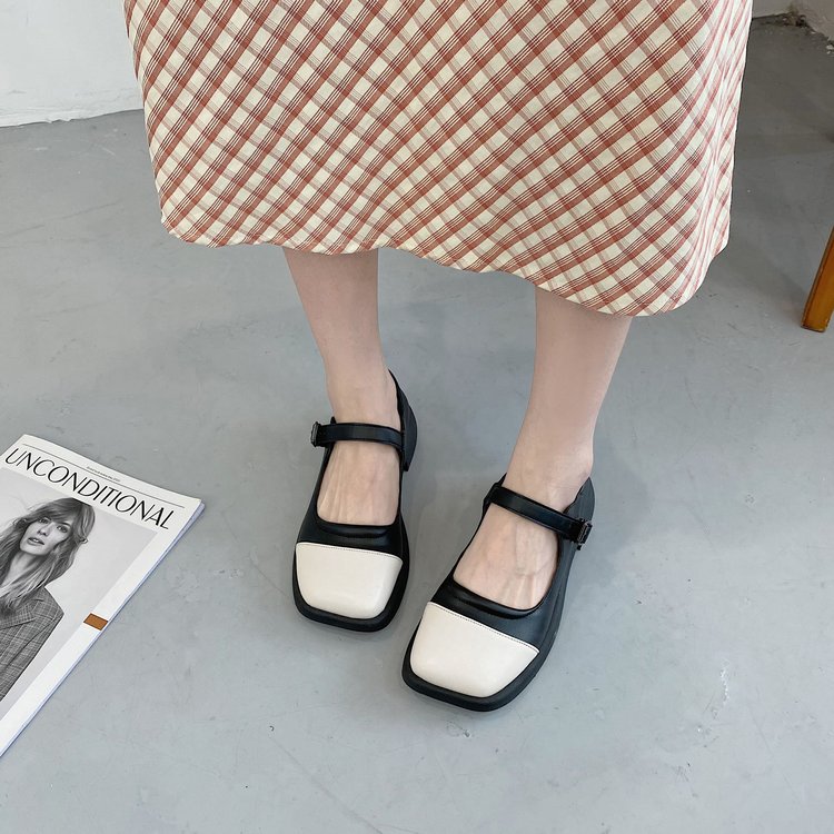 [ Mã 66CBSALE giảm 30K đơn 200K] Giày Nữ Đế Bằng Mũi Vuông Thời Trang Cá Tính | BigBuy360 - bigbuy360.vn