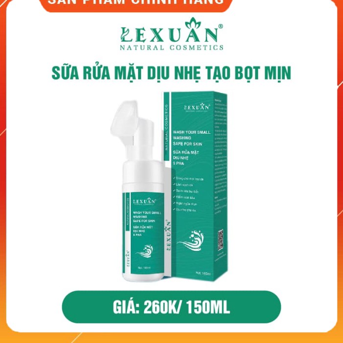 SỮA RỬA MẶT 9 PHA LÊ XUÂN ❤️CHÍNH HÃNG❤️ SỮA RỬA MẶT ĐẦU CỌ SILICOL,dầu tẩy trang loại nhẹ do đầu cọ thiết kế thông minh