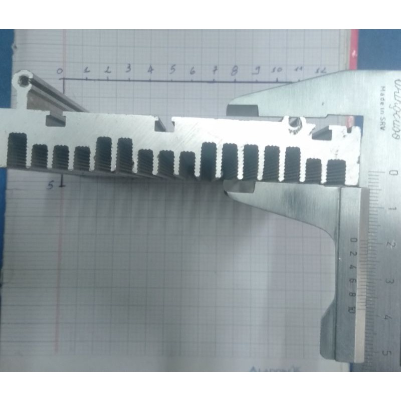 Nhôm tản nhiệt nguyên khối 350gr