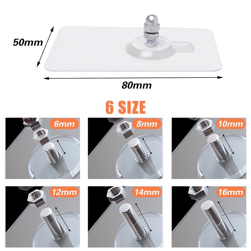 Set 2 Đinh Gắn Tường Treo Đồ Không Cần Đóng Đinh Tiện Dụng