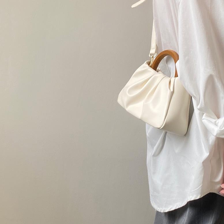 Túi xách nữ túi đeo chéo đẹp kẹp nách đeo vai da pu cao cấp thời trang hàn quốc giá rẻ đẹp quai xách gỗ TX0016 Hana Bags
