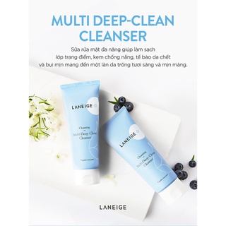 SỮA RỬA MẶT LANEIGE MULTI DEEP-CLEAN CLEANSER 150ml