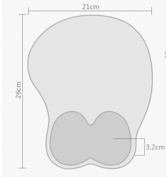 Miếng Lót Chuột Bằng Silicon Có Đệm Cổ Tay Thoải Mái Sáng Tạo Dễ Thương