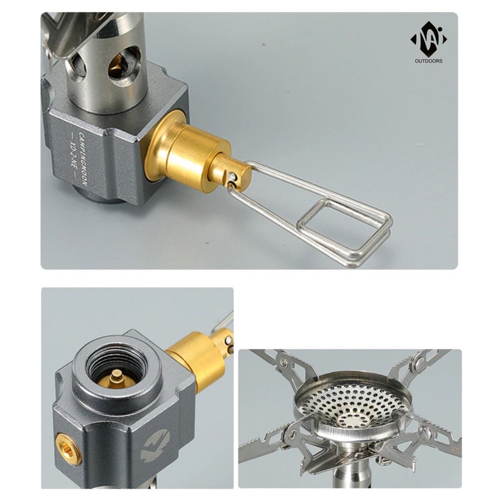 Bếp gas cắm trại mini gấp gọn Campingmoon XD-2F