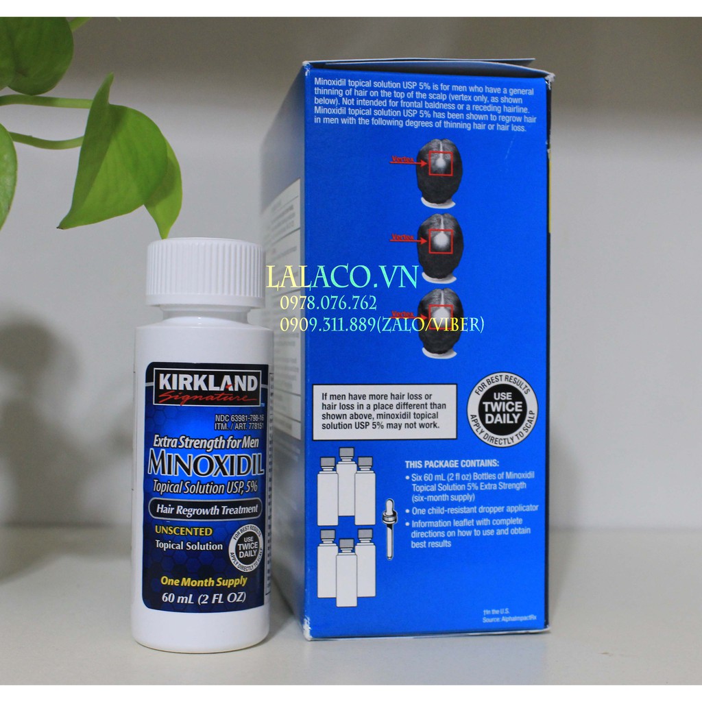 Lọ Dung Dịch Minoxidil 5% Kirkland Của Mỹ 60ml