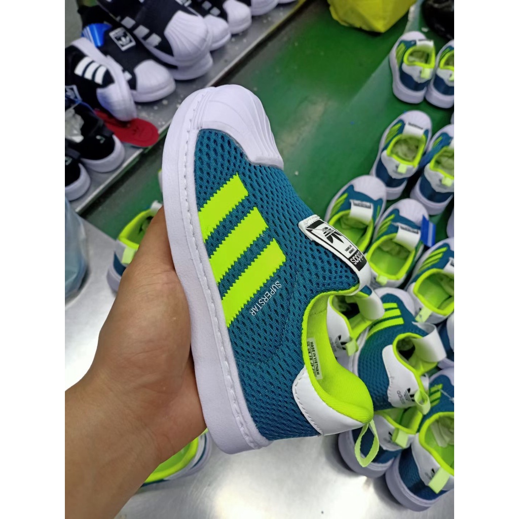 ADIDAS 69*hàng Có Sẵn*Giày Thể Thao Lưới Mềm Thoáng Khí Phong Cách Đơn Giản Cho Bé Trai Và Bé Gái