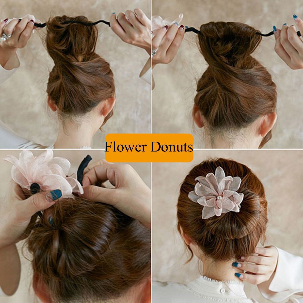 Dụng cụ tạo búi tóc thời trang hình hoa xinh xắn