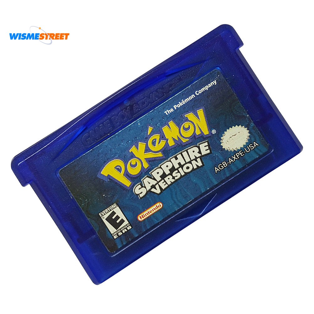 Thẻ chơi game Pokemon cổ điển cho NS GBA Gameboy advance'