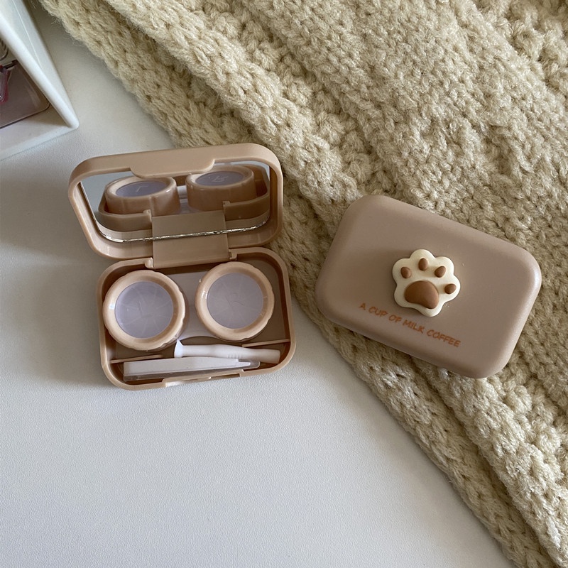 Khay Mini 3D Chân Meow Cute - Case Đựng Lens