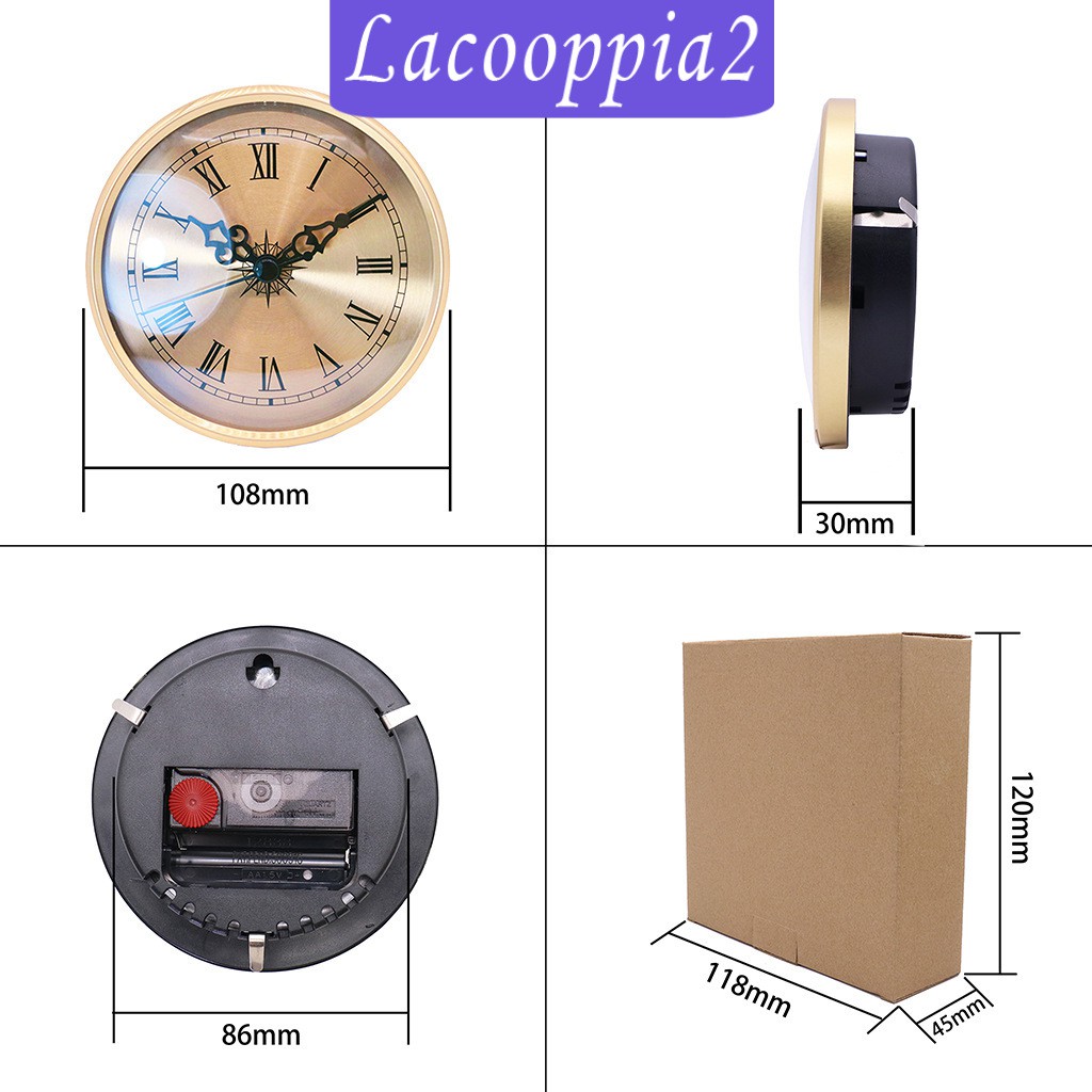 Đồng Hồ Quartz Lapoppia2 4.25inch Với Lỗ Số La Mã 3.39 "