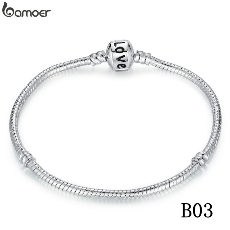 BAMOER Vòng Tay Da Rắn Mềm Màu Vàng Hồng Và Bạc DIY | BigBuy360 - bigbuy360.vn