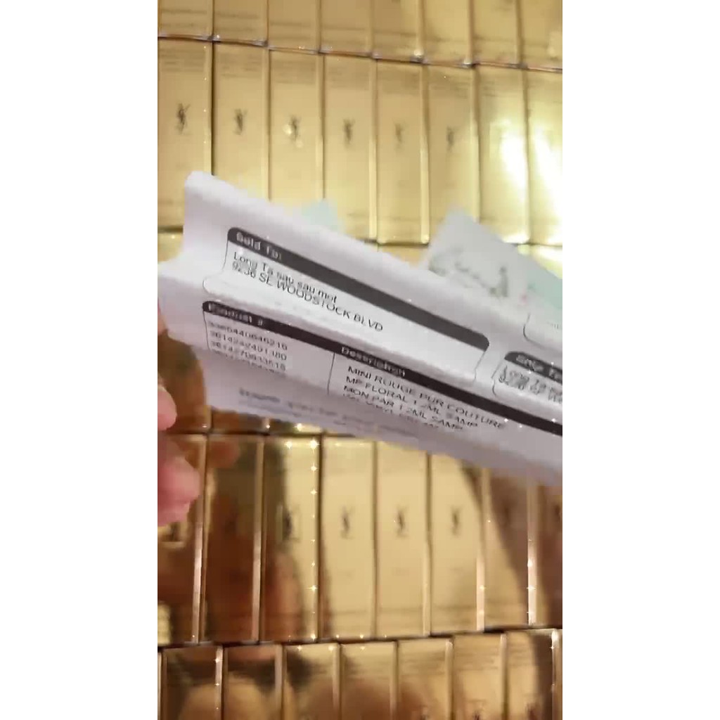 Son YSL 416,407,612,618 ĐỦ BILL