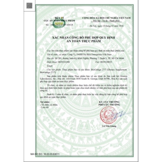 Bioginko 27/7 nuskin tăng cường trí nhớ, Bioginkgo 27/7 nuskin