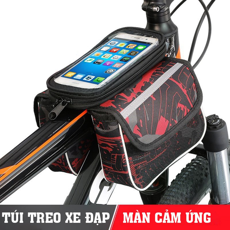 Túi treo sườn xe đạp Bike Boy mặt cảm ứng chống thấm nước cao cấp
