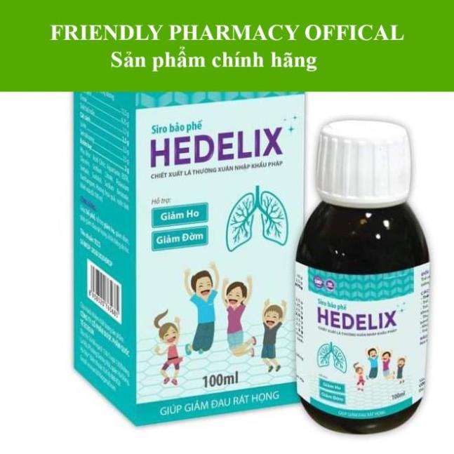 Siro Ho HEDELIX – Hỗ trợ giảm ho, giảm đờm, giúp bổ phổi, giảm khản tiếng do ho (100ml)