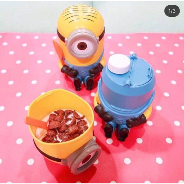 Bình Nước Họa Tiết Minion Dễ Thương Xinh Xắn Dành Cho Bé