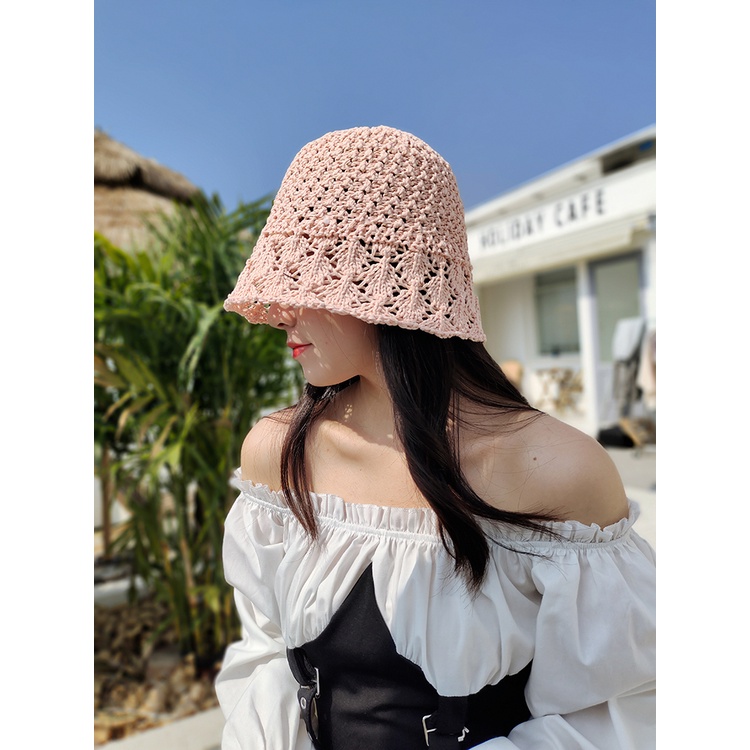 Mũ Cói Rộng Vành Thời Trang Biển Cho Nữ