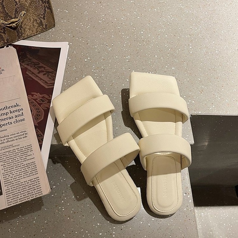 Dép đi biển XIELUAIZTA 02006 đế bằng phong cách Hàn Quốc thời trang cho nữ