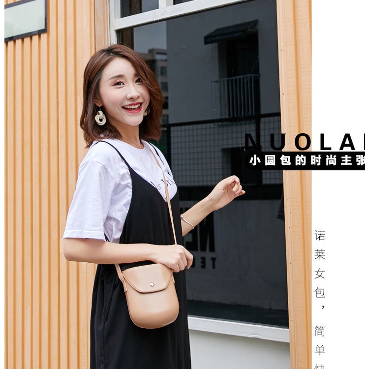 Túi Đeo JASMIN NOIR Chéo Vai Bằng Da PU Có Khóa Dành Cho Nữ