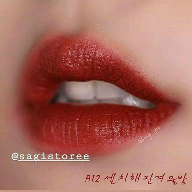 Son nắp tím handmade BLACK  A12 nâu đỏ | BigBuy360 - bigbuy360.vn