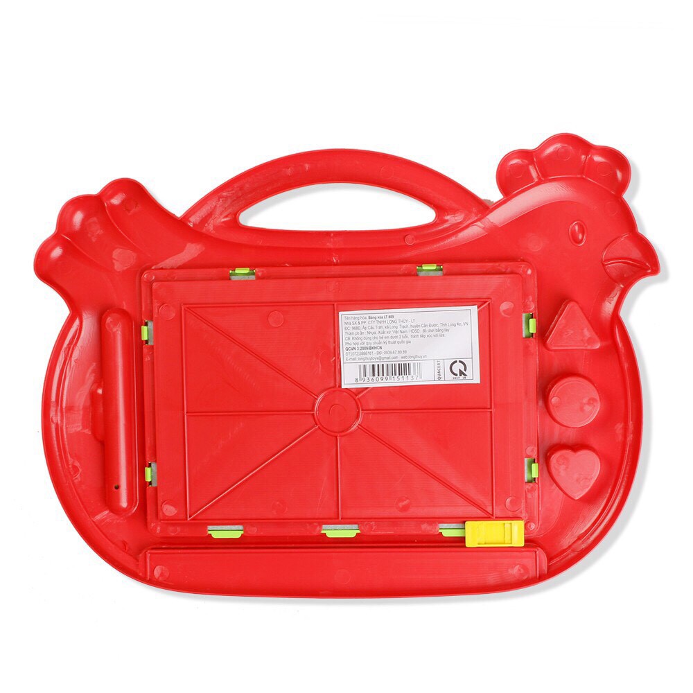 Bảng Xóa Thông Minh Bằng Nhựa Hình Con Gà Cho Bé Tập Viết