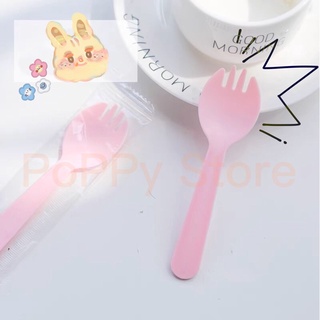 MUỖNG NHỰA - MUỖNG NHỰA ĂN BÁNH - ĂN TRÁI CÂY - MÀU SẮC PASTEL DỄ THƯƠNG - SỬ DỤNG 1 LẦN - POPPY STORE