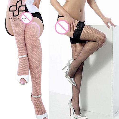 Tất lưới phối viền ren cho nữ