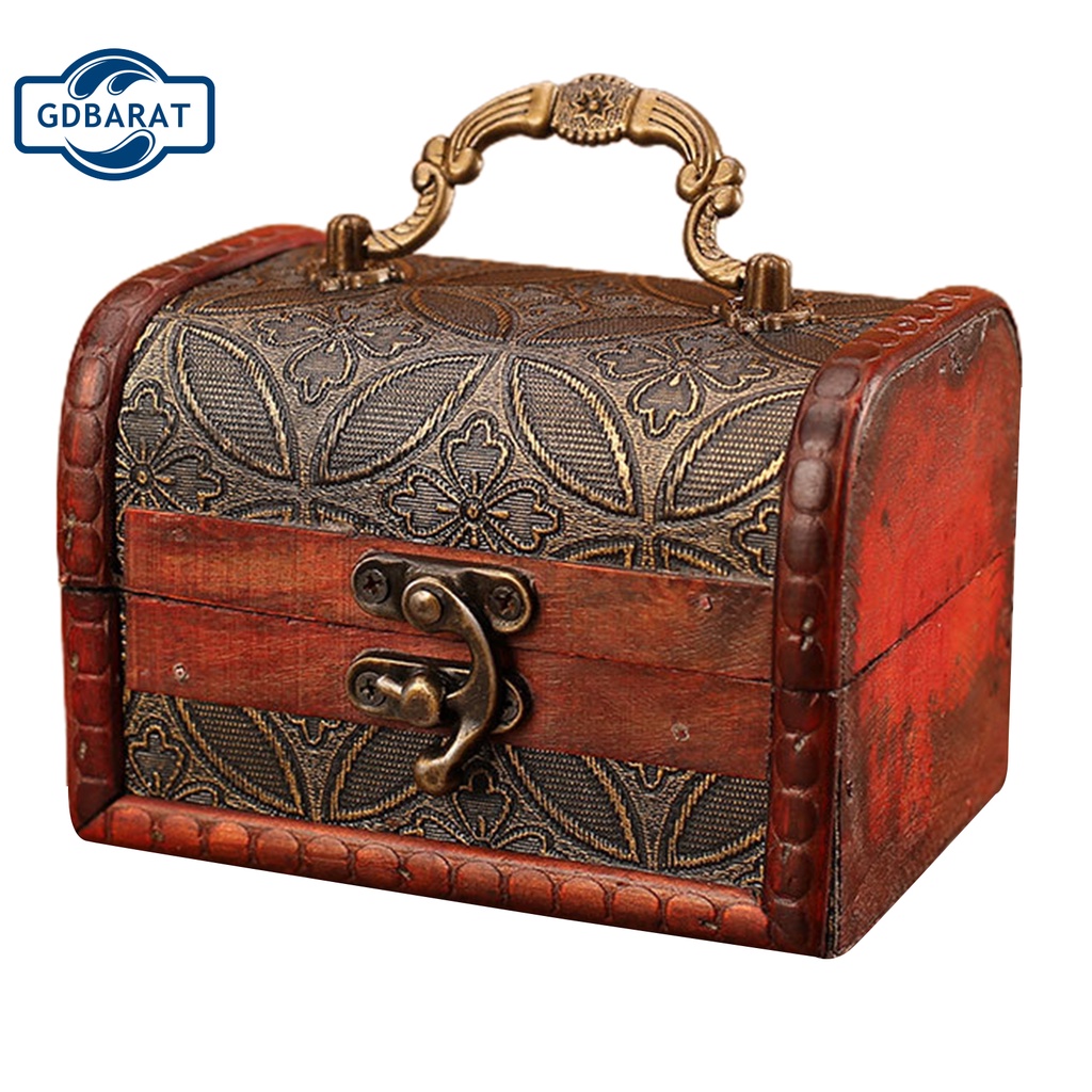 Hộp đựng trang sức bằng gỗ phong cách cổ điển