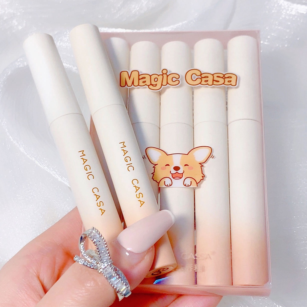 Bộ 5 son RIPE GIRL chống thấm nước lâu trôi với nhiều màu lựa chọn