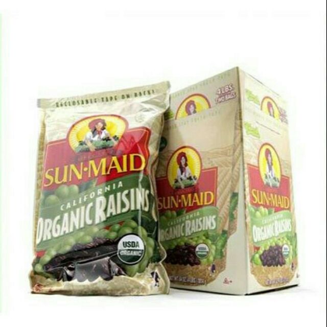 Nho khô hữu cơ sunmaid organic raisins 907g
