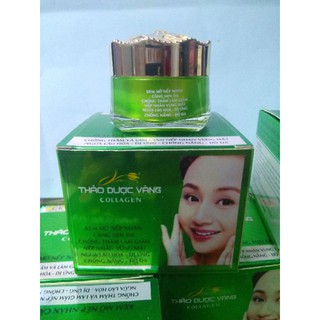 KEM THẢO DƯỢC VÀNG DƯỠNG TRẮNG MỜ NẾP NHĂN 10G