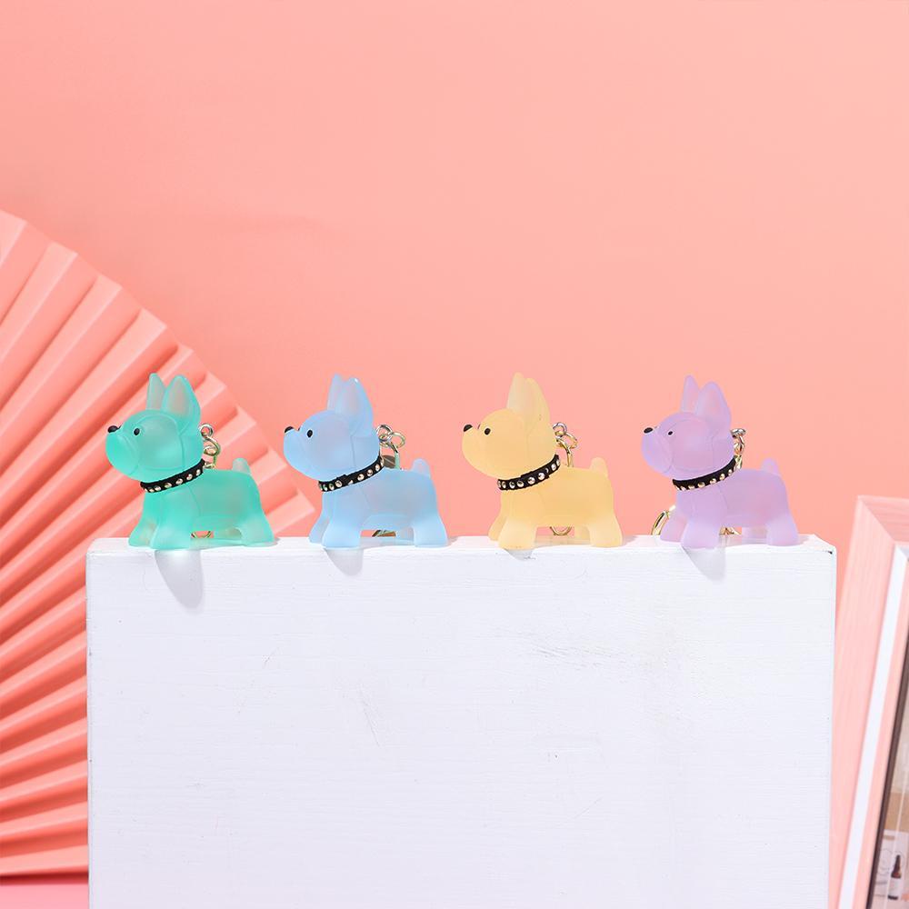 ESPO Móc Khóa Hình Chú Chó Bull Đính Pha Lê Nhiều Màu Dễ Thương Chống Thấm Nước