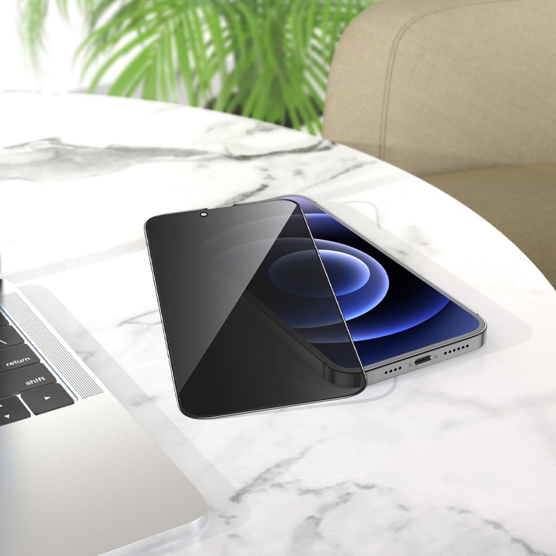 Kính cường lực Borofone BF5 chống nhìn trộm các đời IP - Chính hãng