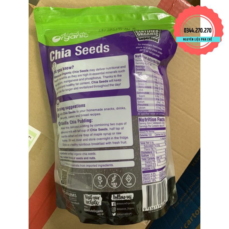 Hạt Chia tím Úc gói 1kg hàng chuẩn ạ