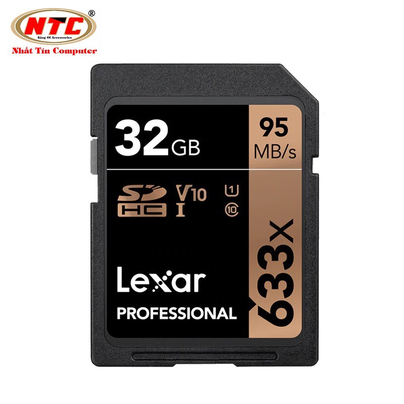 Thẻ Nhớ SDHC Lexar Professional 633x 32GB UHS-I U1 V10 95MB/s (Xanh) | BigBuy360 - bigbuy360.vn