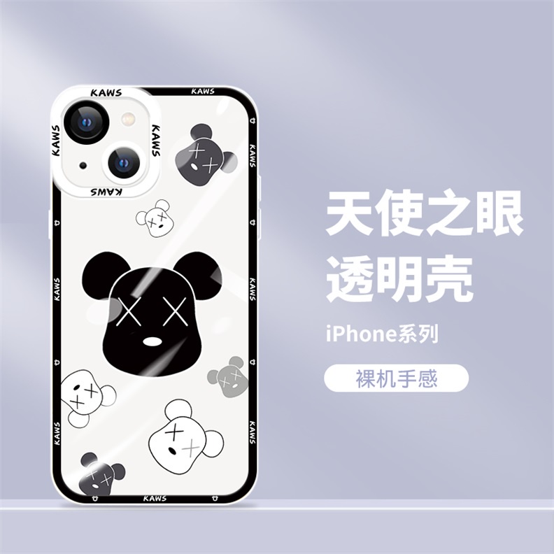 Ốp Điện Thoại TPU Dẻo In Hình Gấu Nghệ Thuật Iphone 11 12 Pro 12 Promax 12 Mini 11 Pro 11 Promax 13 13 Pro 13 Promax Xs Max XR 7 8 Plus