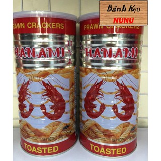Snack tôm HANAMI THÁI LAN Lon thiếc 110g -  BIM BIM tôm không cay đến từ Thái Lan dùng cho mọi lứa tuổi